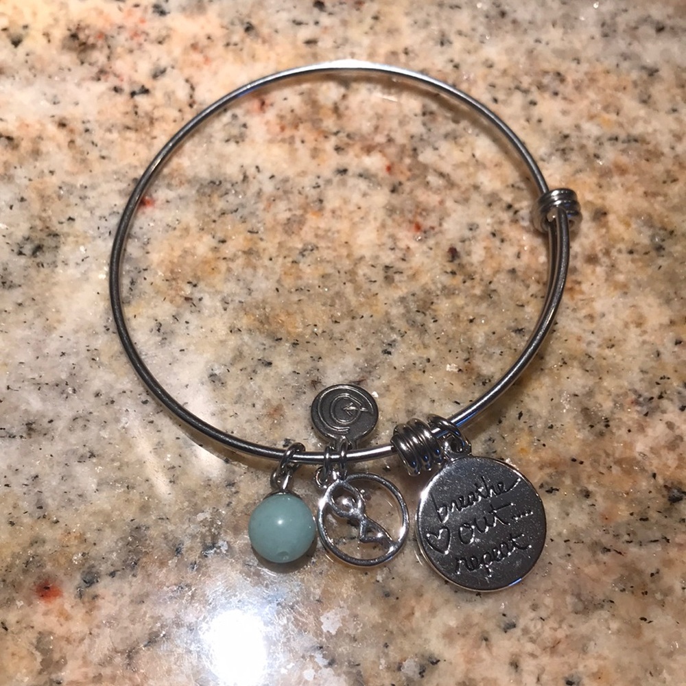Sterling silver bangle bracelet